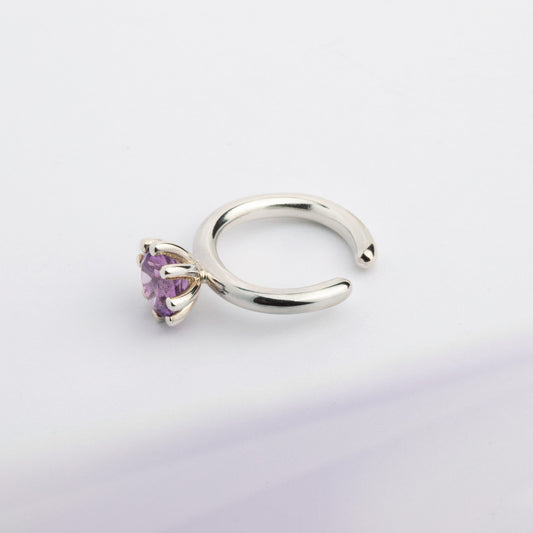 Violet Ear Cuff "Marry Me"