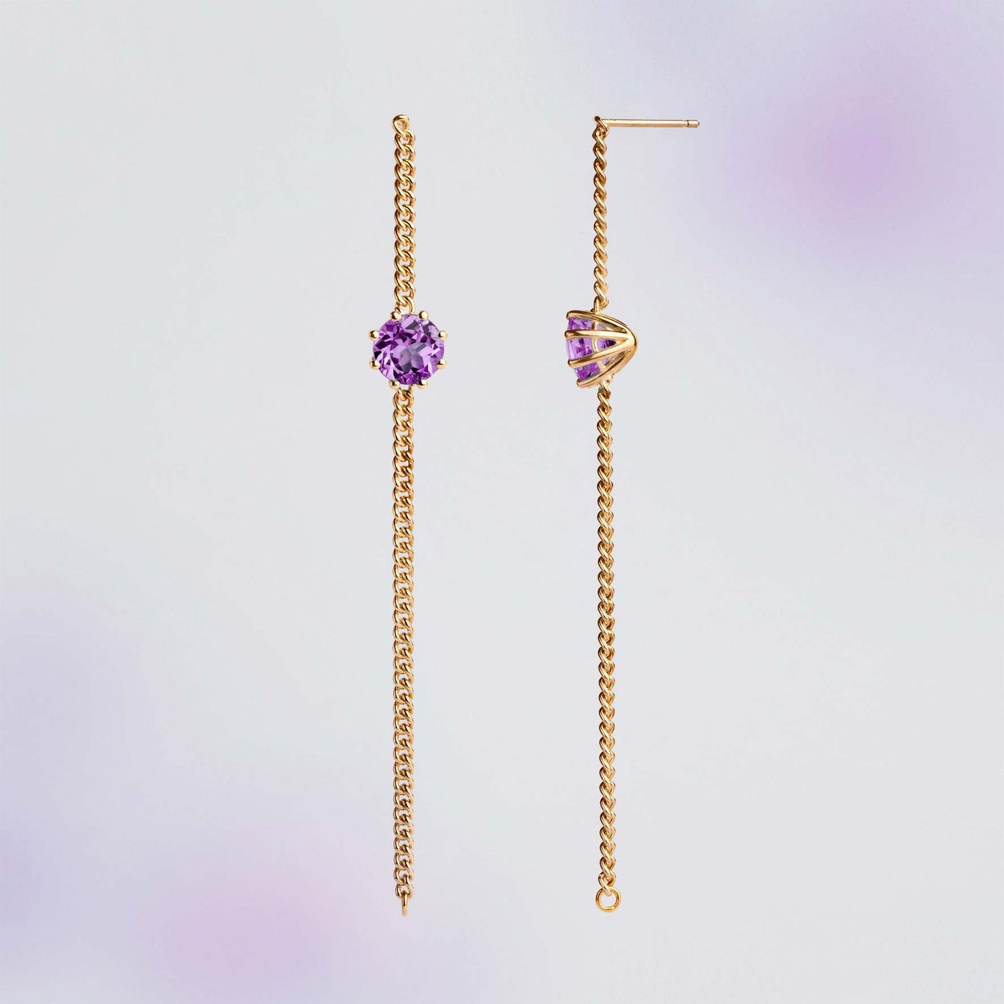 Earrings "Floating Stones"