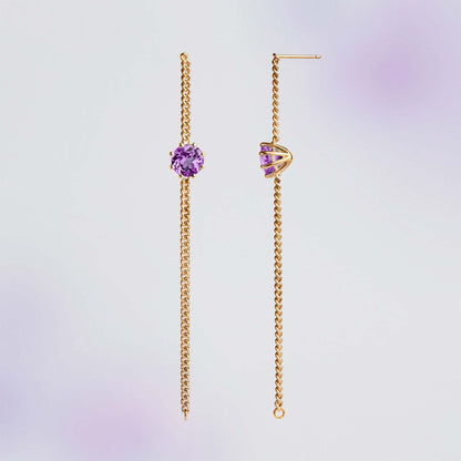 Earrings "Floating Stones"