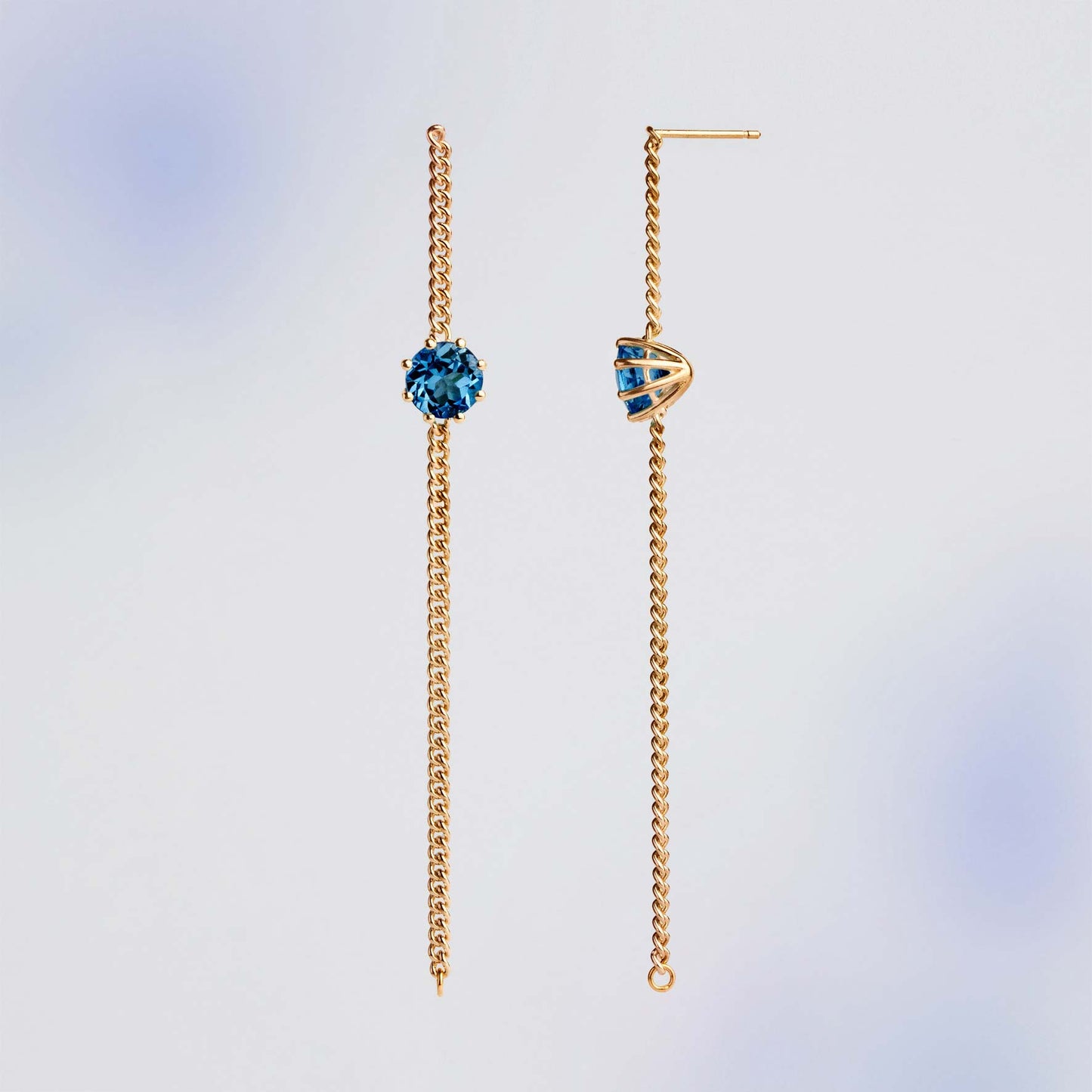 Earrings "Floating Stones"