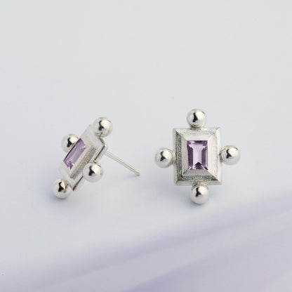 Violet Earrings "Ancient System"