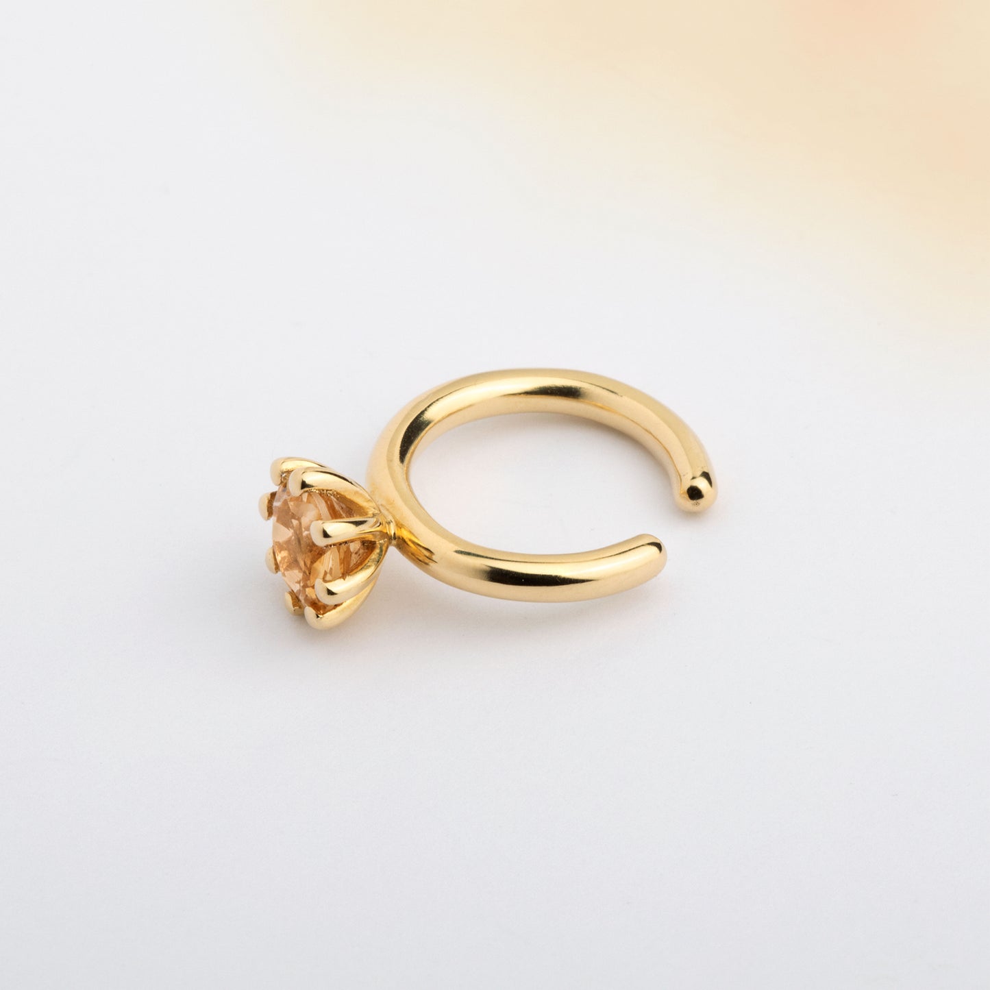 Yellow Ear Cuff "Marry Me"