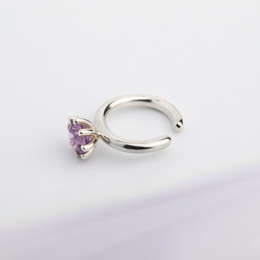 Violet Ear Cuff "Marry Me"