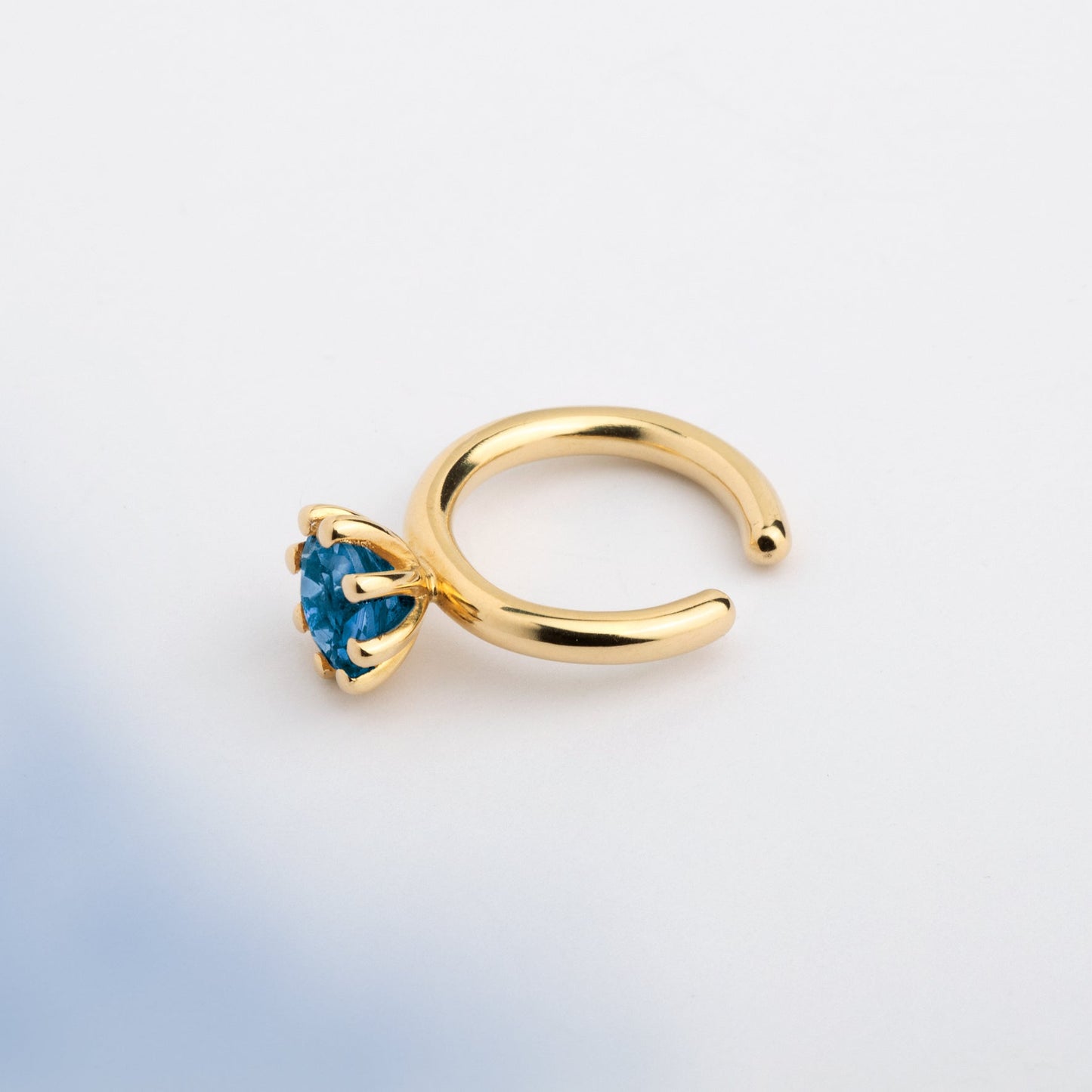 Blue Ear Cuff "Marry Me"