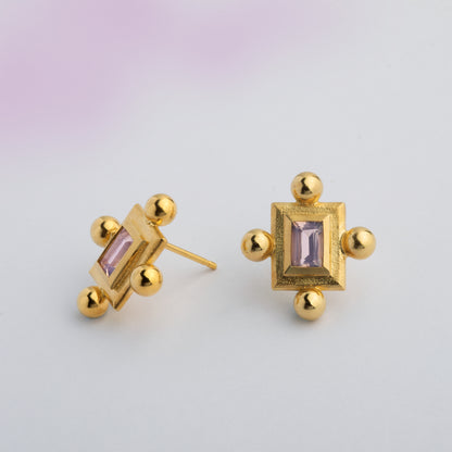 Violet Earrings "Ancient System"