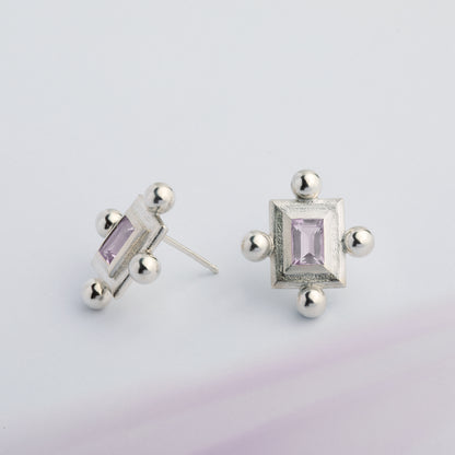 Violet Earrings "Ancient System"