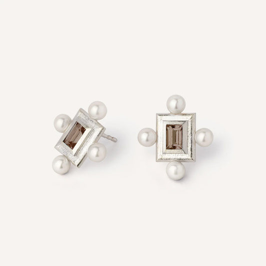 Brown Earrings Structure