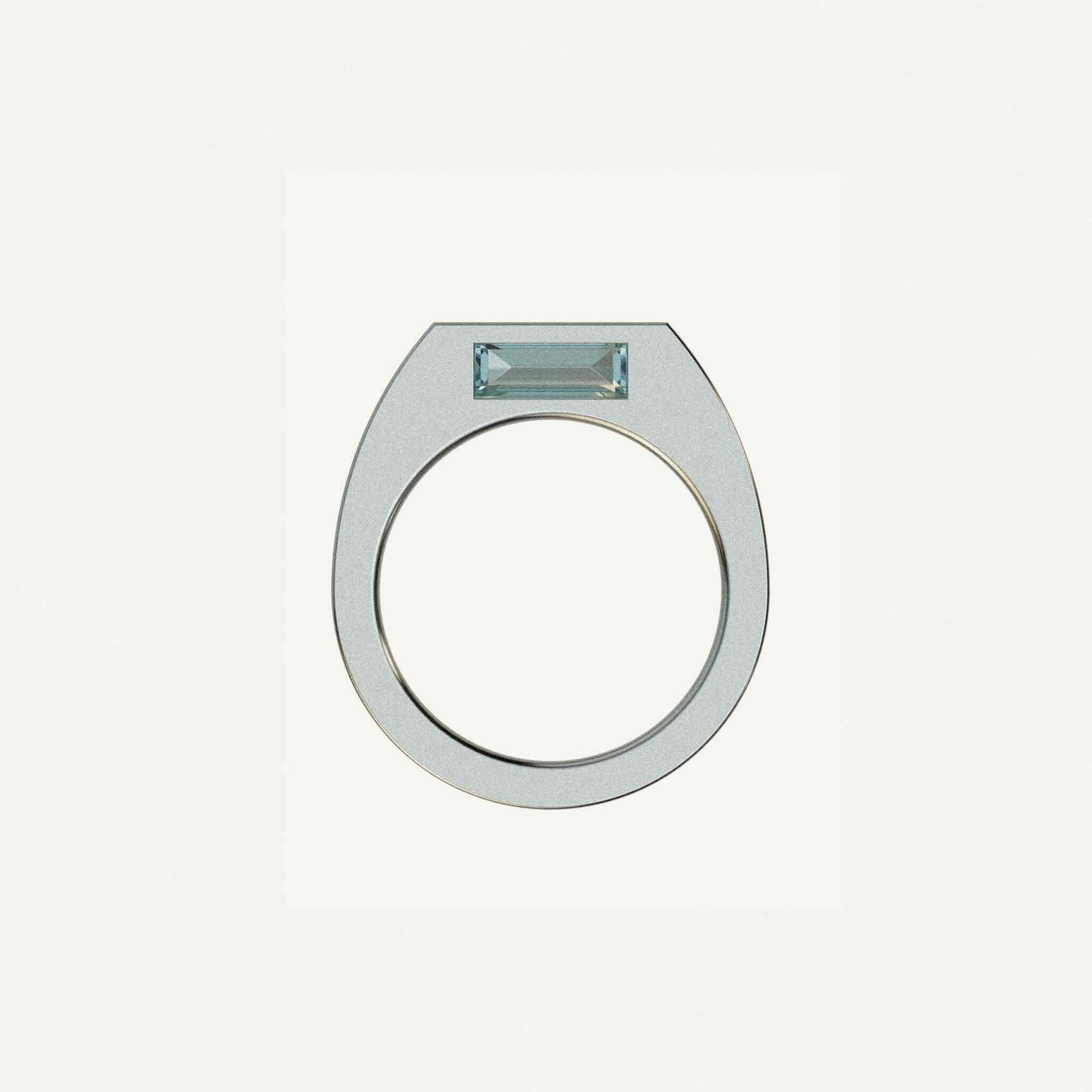 This silver signet ring is made of 2 parts. When it’s closed, it looks as if nothing’s happening. But when you open it — surprise — a hidden garden of gemstones inside. 