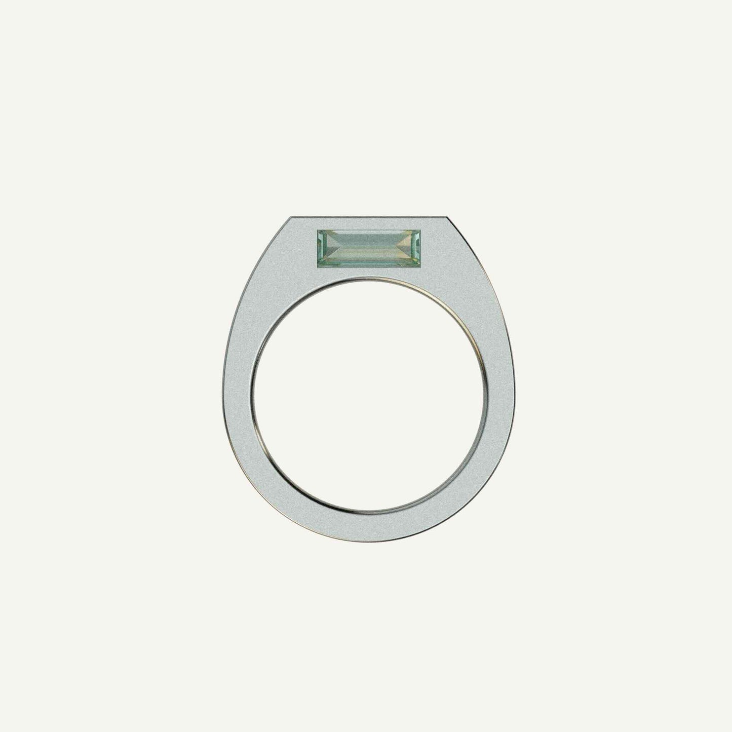 This silver signet ring is made of 2 parts. When it’s closed, it looks as if nothing’s happening. But when you open it — surprise — a hidden garden of gemstones inside. 