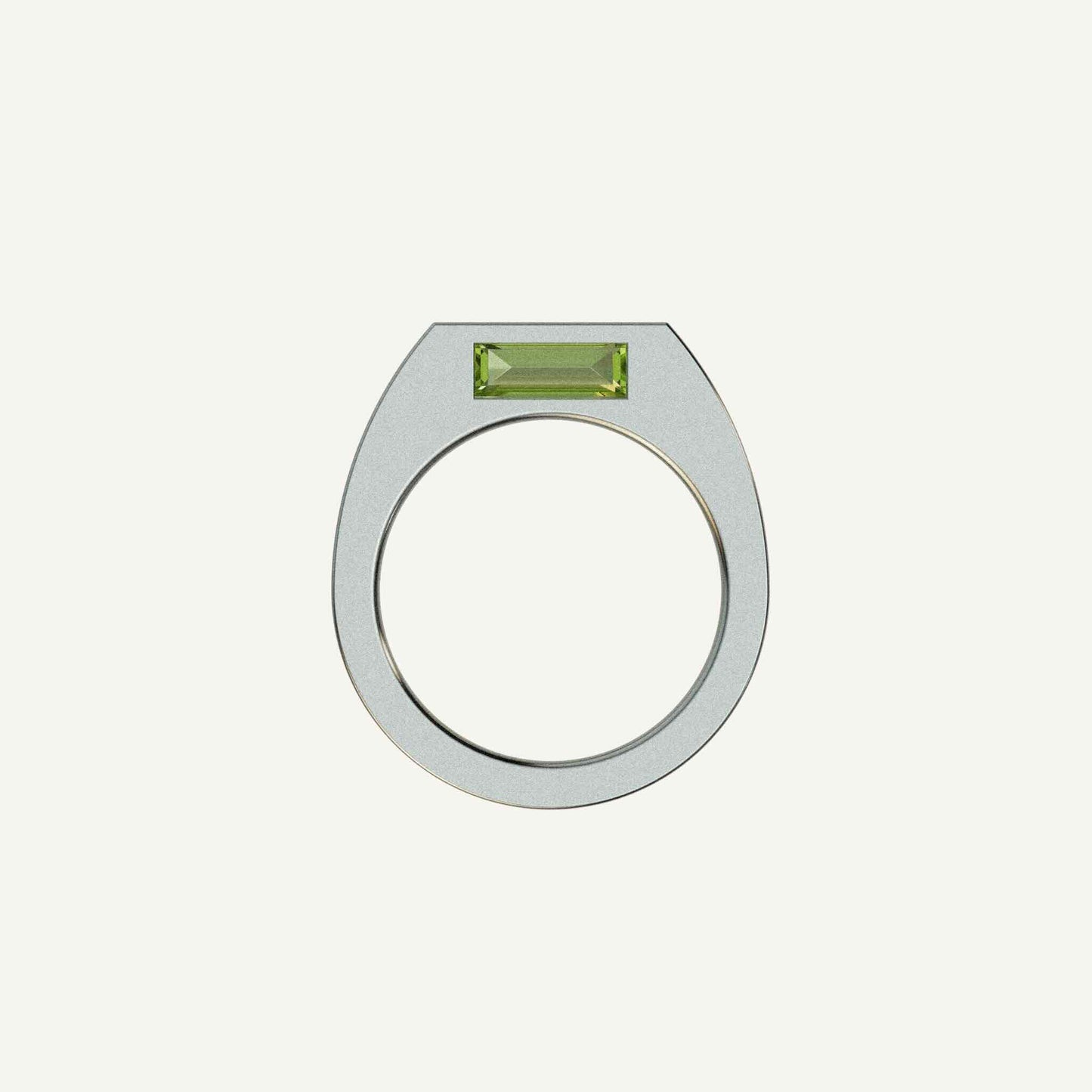 This silver signet ring is made of 2 parts. When it’s closed, it looks as if nothing’s happening. But when you open it — surprise — a hidden garden of gemstones inside. 